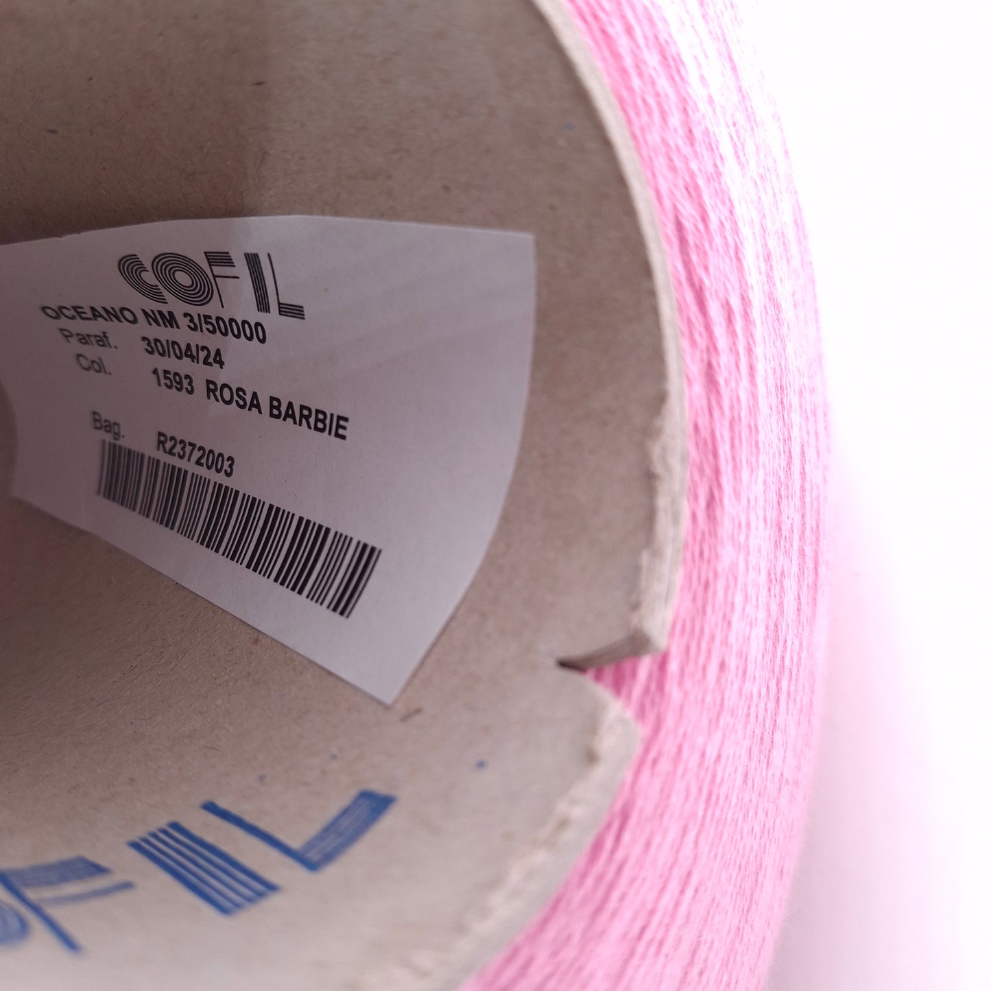 100% soft Italian cotton yarn Barbie Pink color N.899