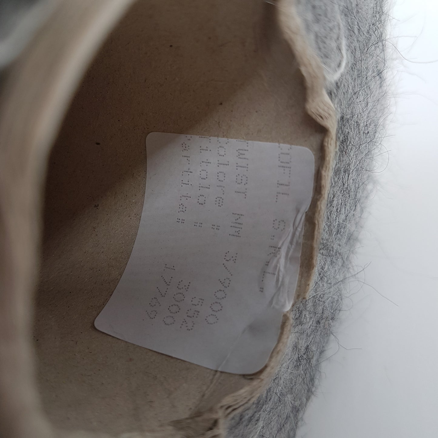 100 g weiches Mohair Italienisches Garn Italienisch grau Farbe Mélange N.182