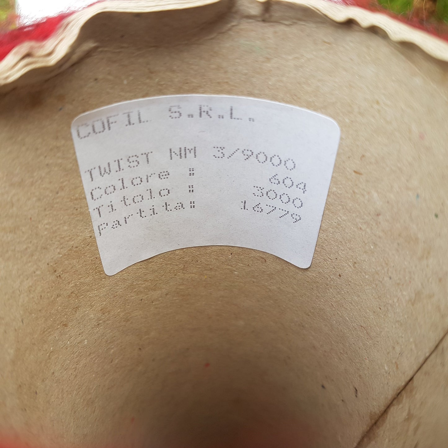 100g Mohair suave hilo italiano color Rojo Oscuro Negro Mélange N.211