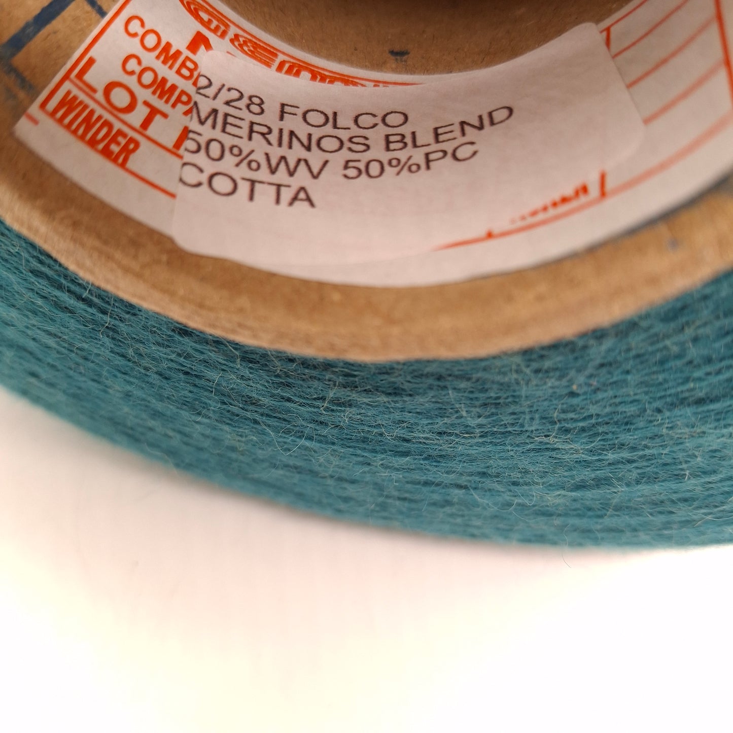 Fil italien en laine mérinos couleur vert océan n° 772