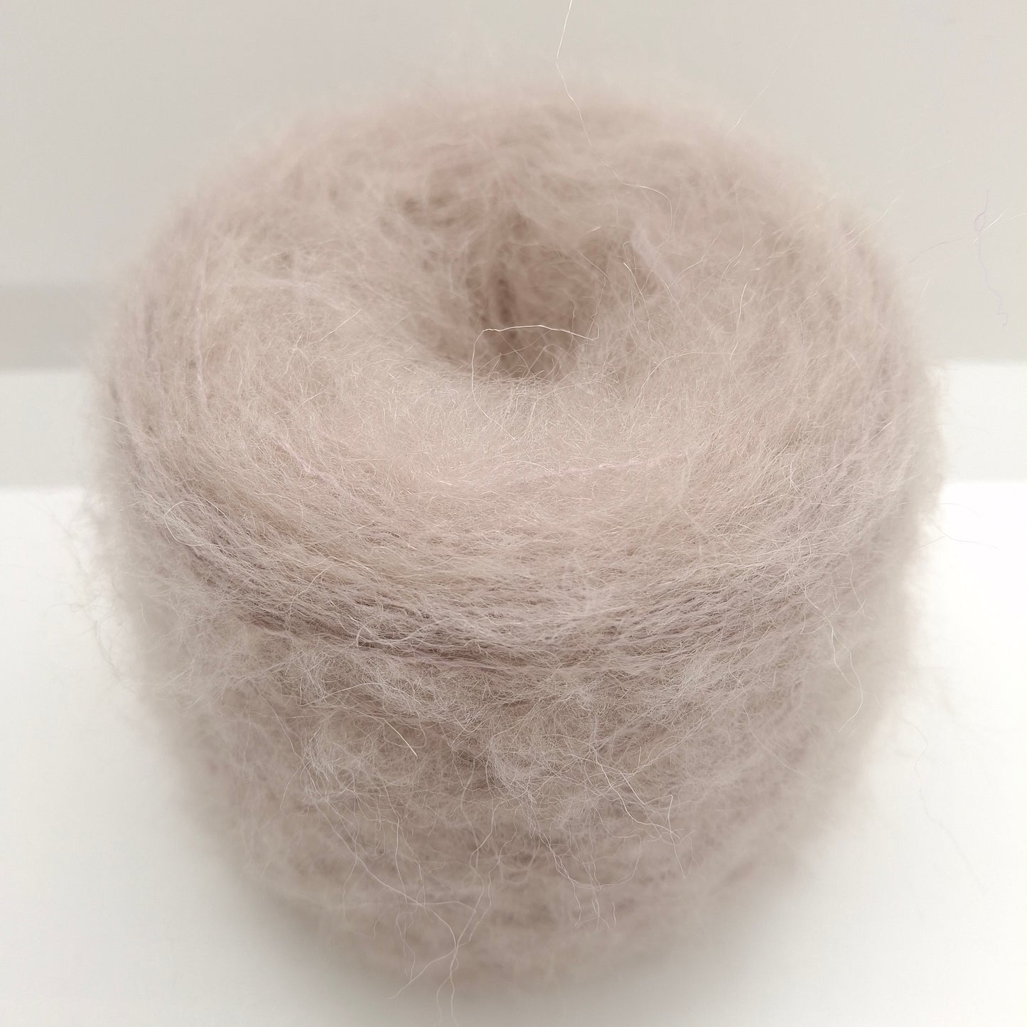 100g Mohair morbido filato italiano colore Grigio Perla N.991