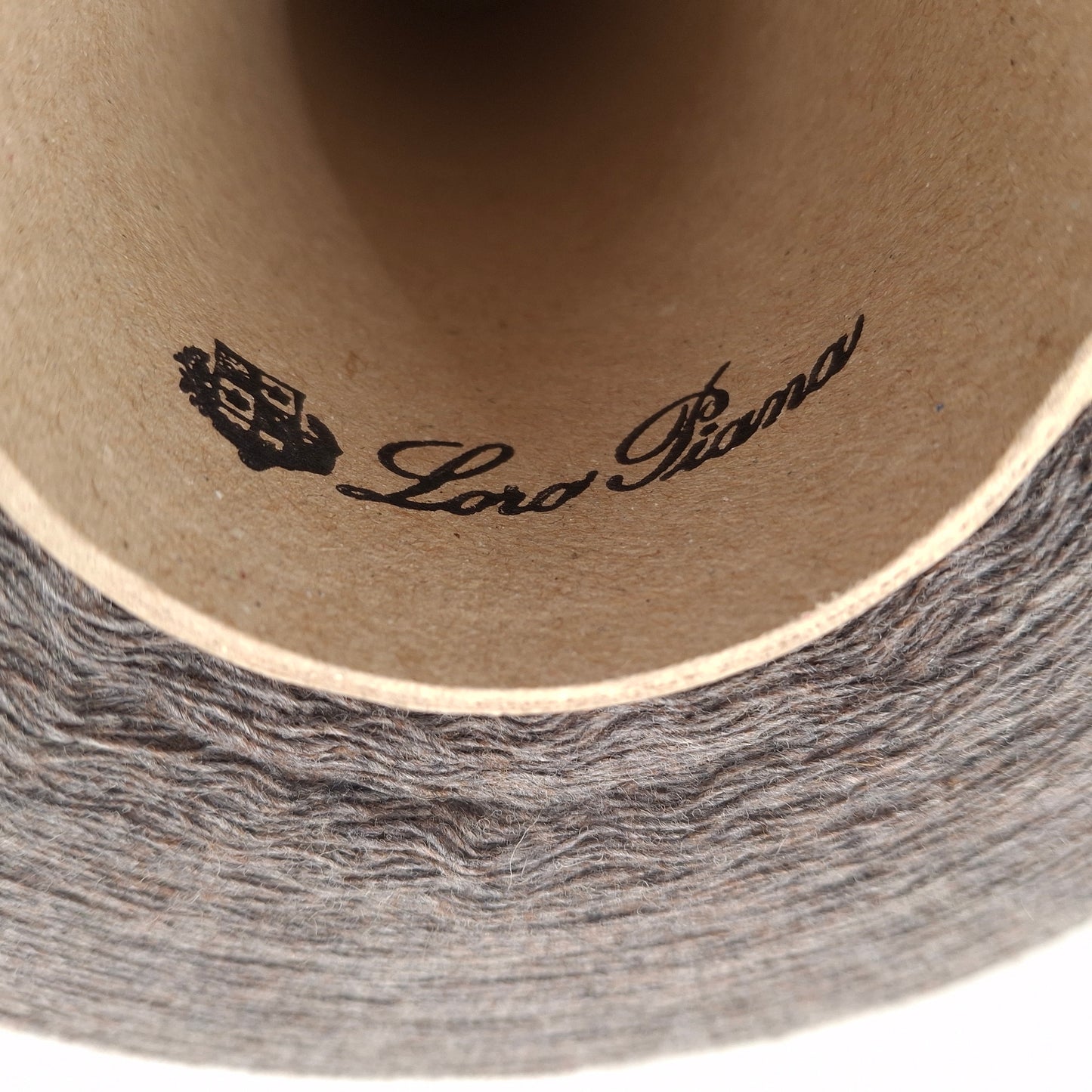 100g Loro Piana Cashmere 100% filato italiano colore Grigio Marrone Mélange N.1038