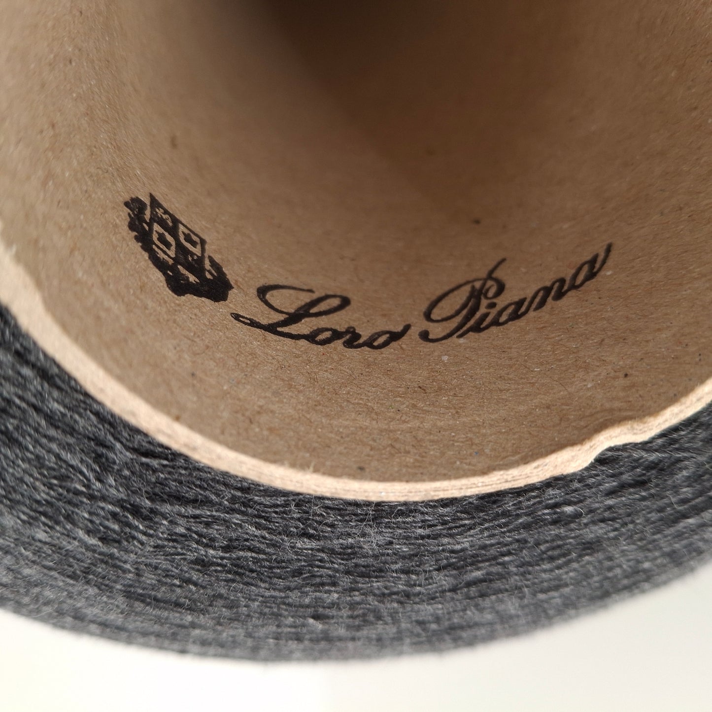 100g Loro Piana 100% Italian Cashmere yarn, Dark Grey color No. 1036