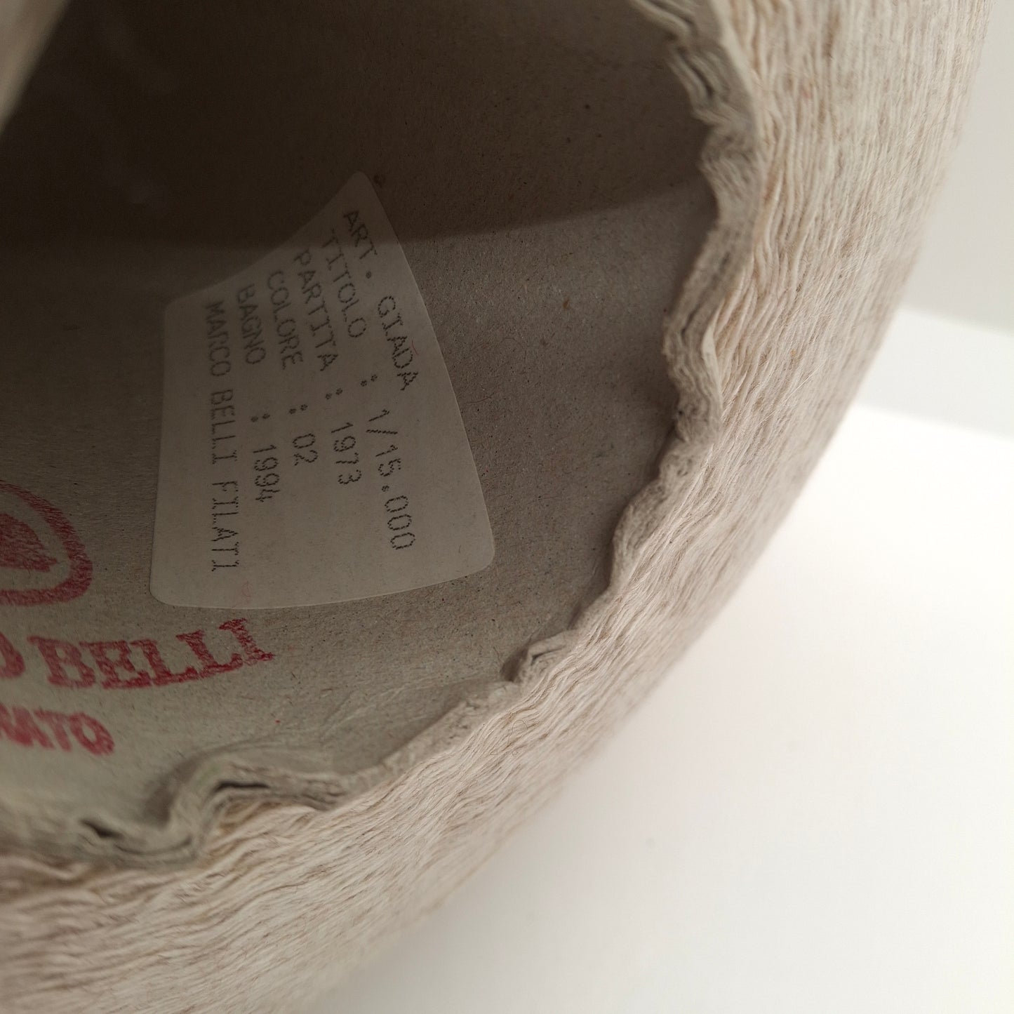 Merino Wool Viscose Italian yarn color Raw Beige Mélange N.1077