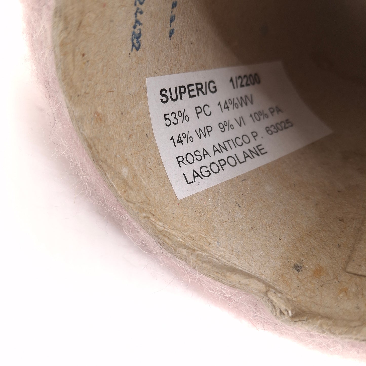 100 g Alpakawolle, italienisches Garn, Farbe Antikrosa, Nr. 1119