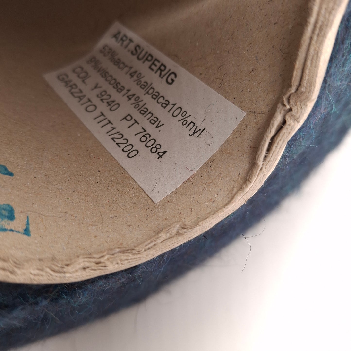 100g Alpaca Lana filato italiano colore Blu Scuro Mélange N.1123