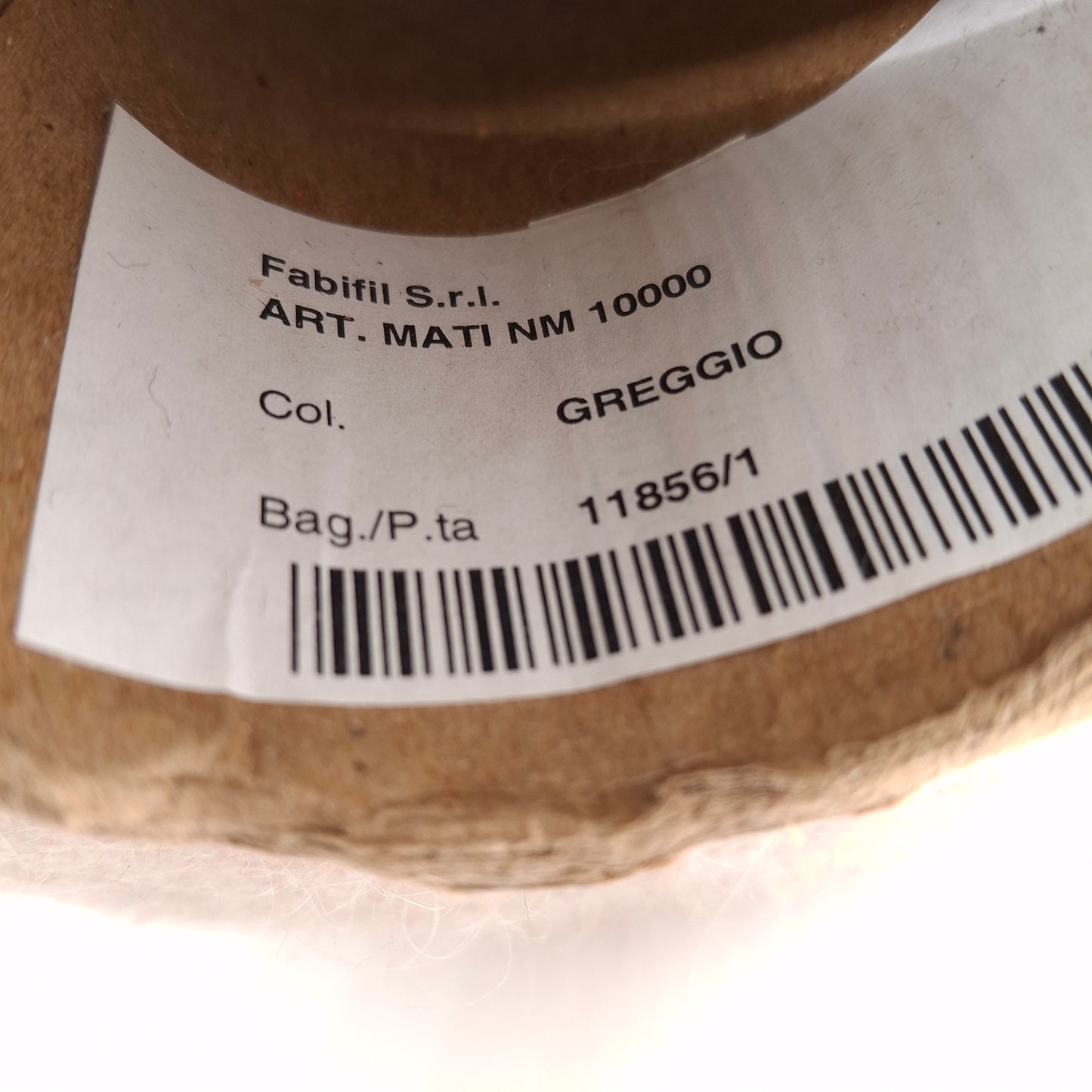 100 g weiches italienisches Mohairgarn, Farbe Beige-Grau-Melange, Nr. 1182