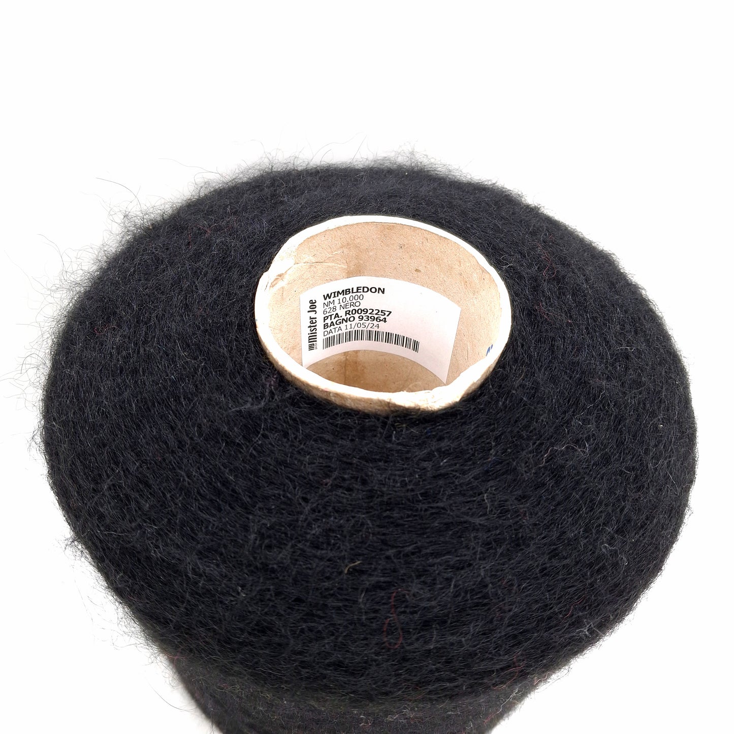 100g SuperKid Mohair morbido filato italiano colore Nero N.1271