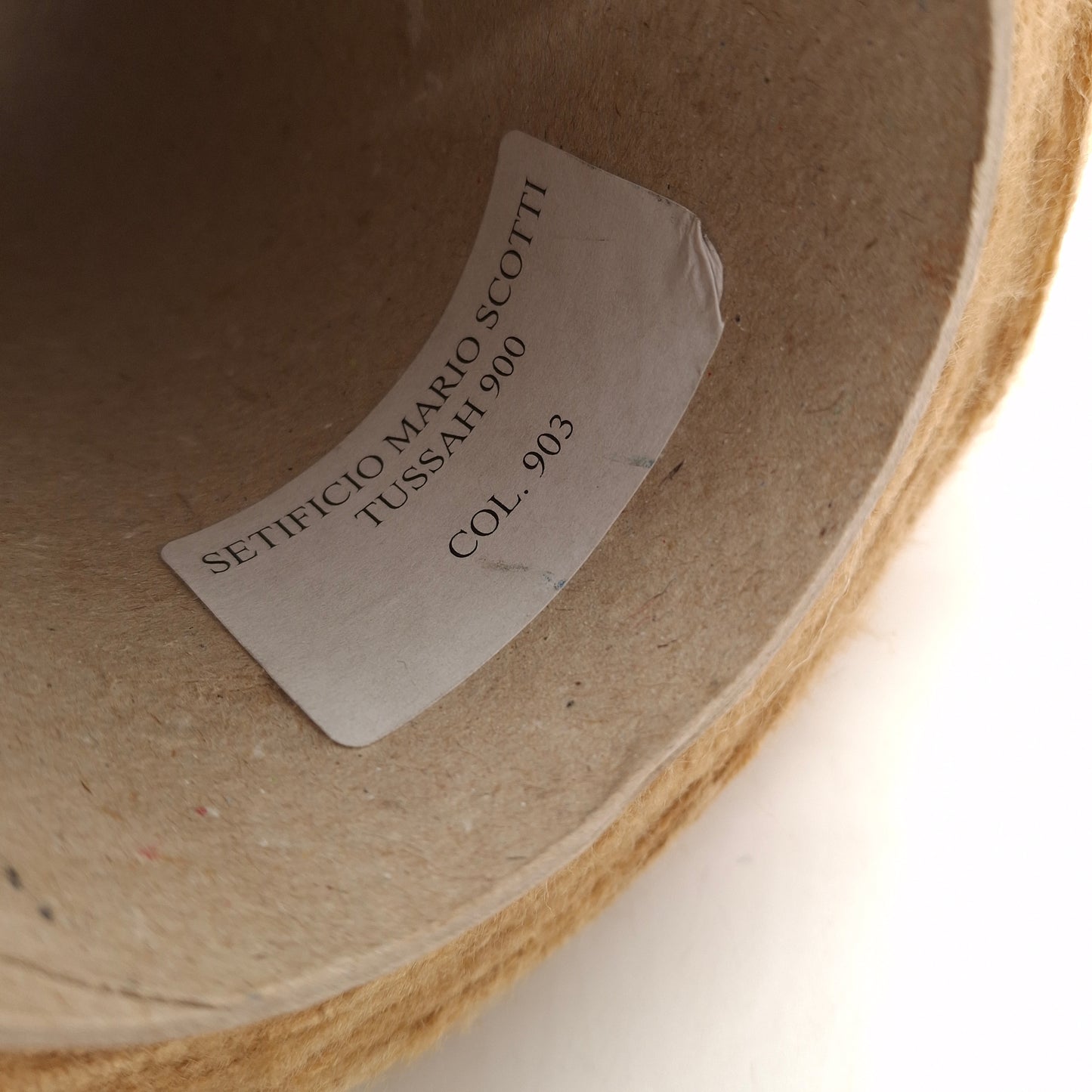 Seta Tussah 100% filato italiano Irregolare colore Beige N.1303