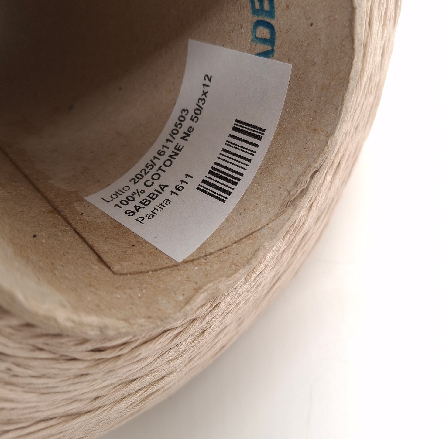 100g Cotone 100% morbido filato italiano colore Beige Grezzo N.1301