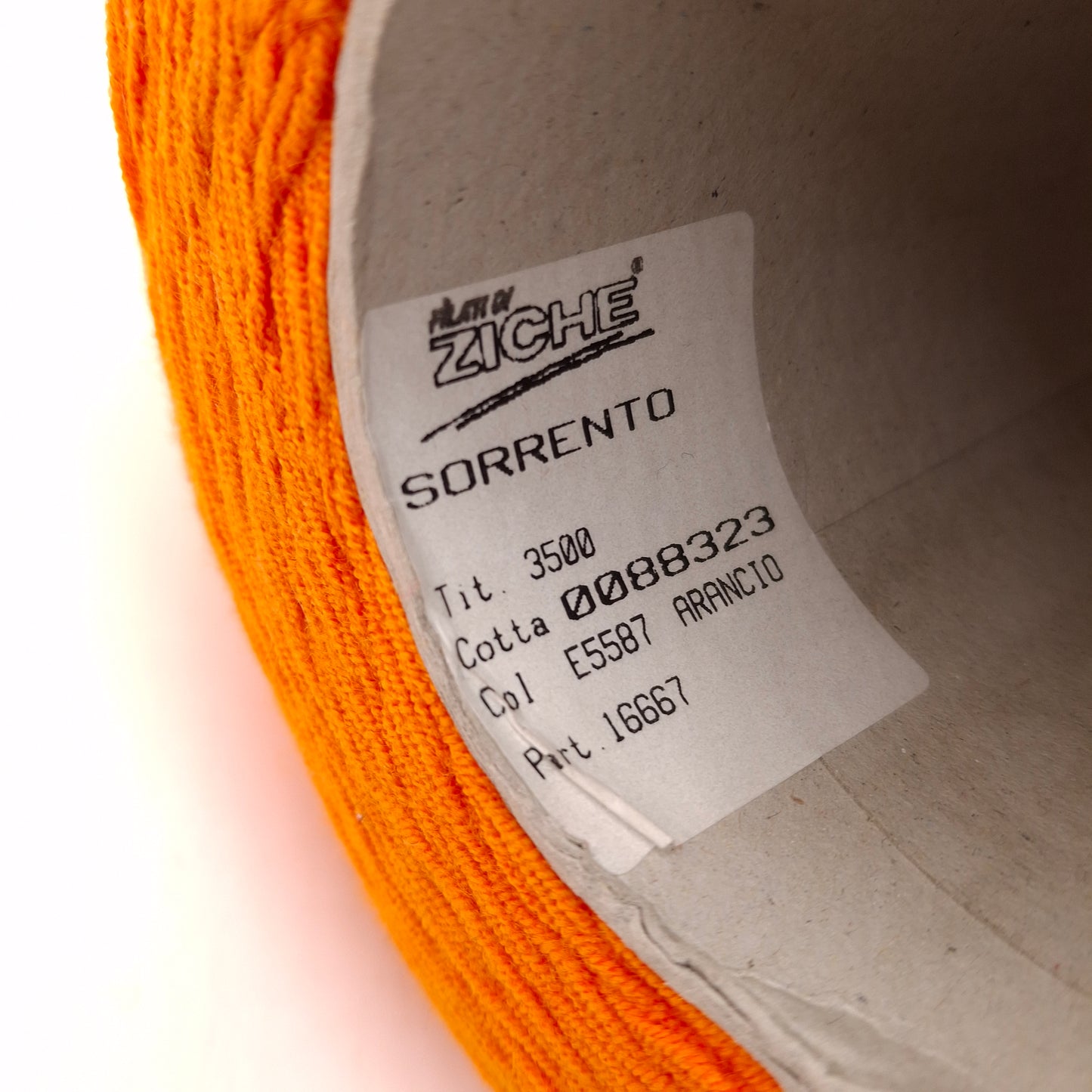 100 g gemischtes italienisches Garn, Farbe Orange Nr. 1314