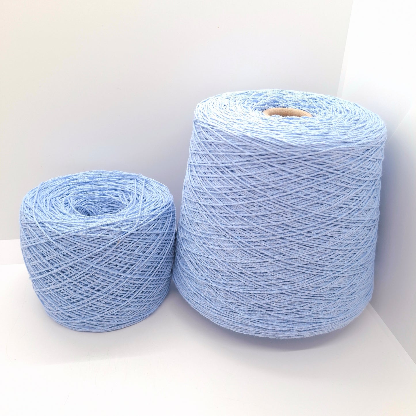 Fil de coton italien doux 100 g, bleu clair, référence 1331