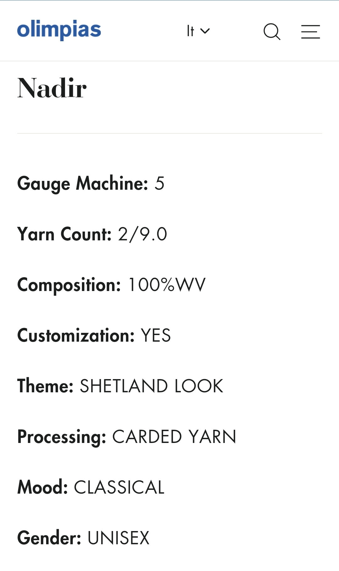 100 g Garn in italienischer Shetlandwolle-Optik, Farbe Asphaltgrau N.520