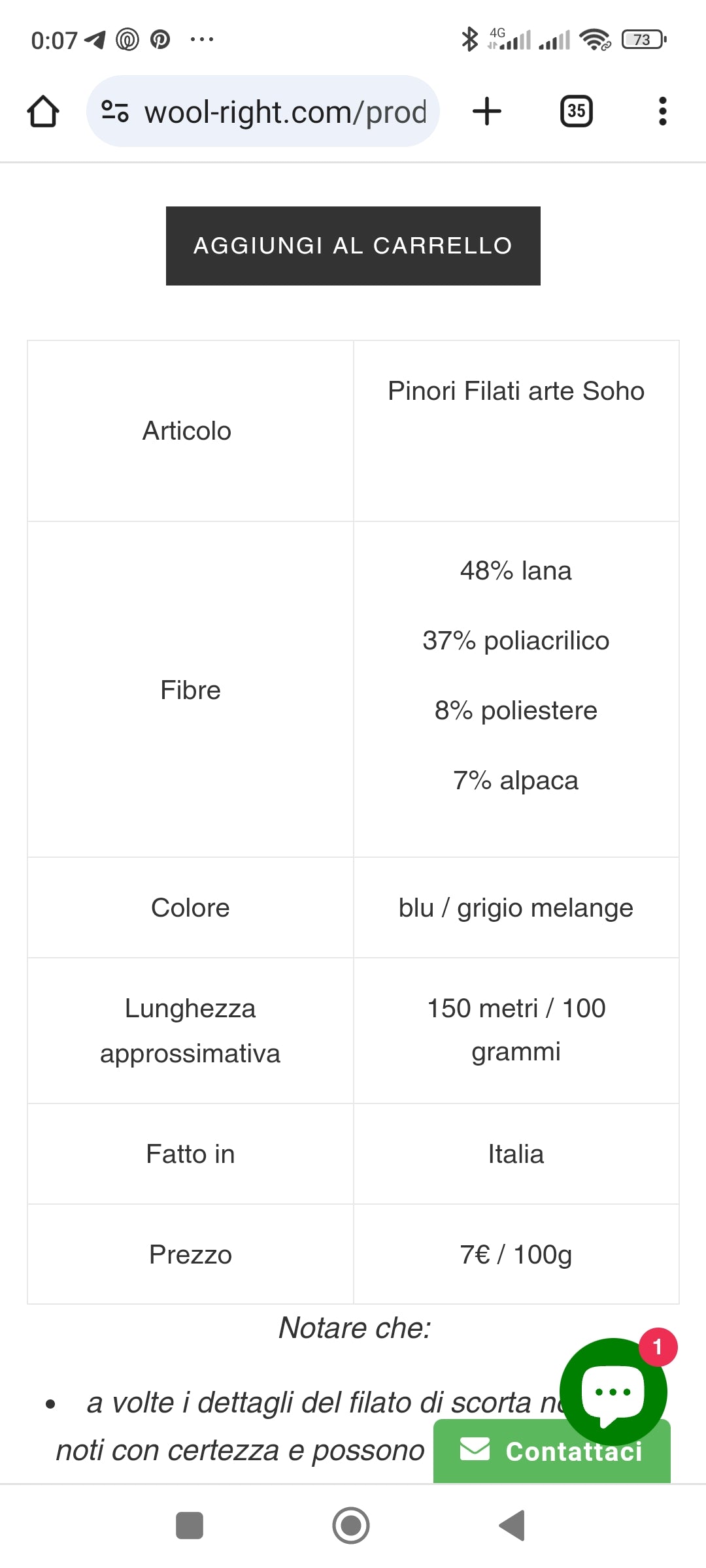 100g Laine Bouclé Fil Italien Rouge Brun Coloris N. 469