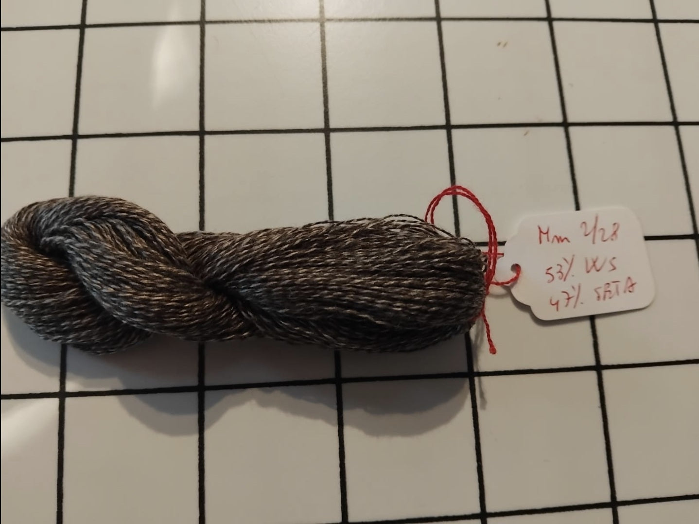 100 g de fil cachemire Loro Piana 53 % soie 47 % italien couleur Beige chiné N. 867