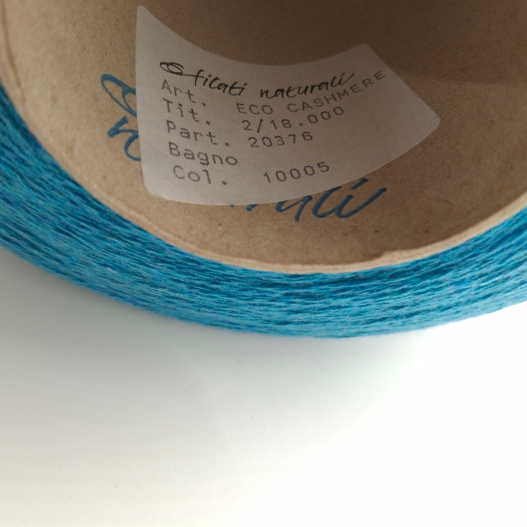100 g Kaschmir, 100 % italienisches Garn, Farbe Türkis, Nr. 969