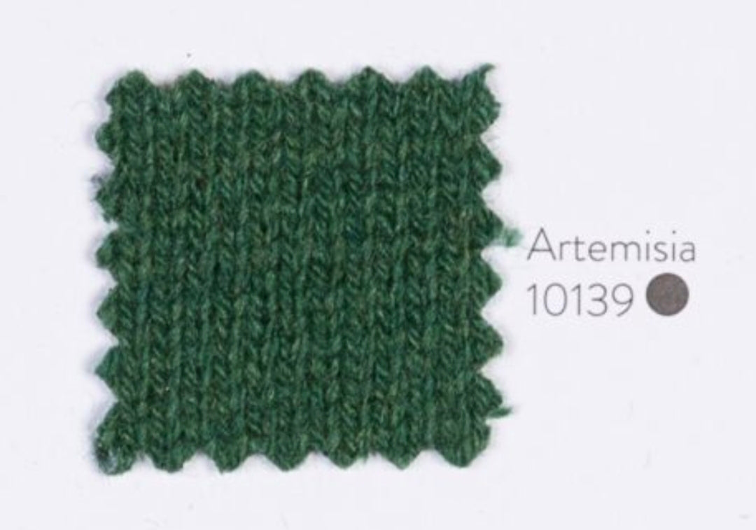 100 g de fil cachemire 100 % italien couleur vert N. 967