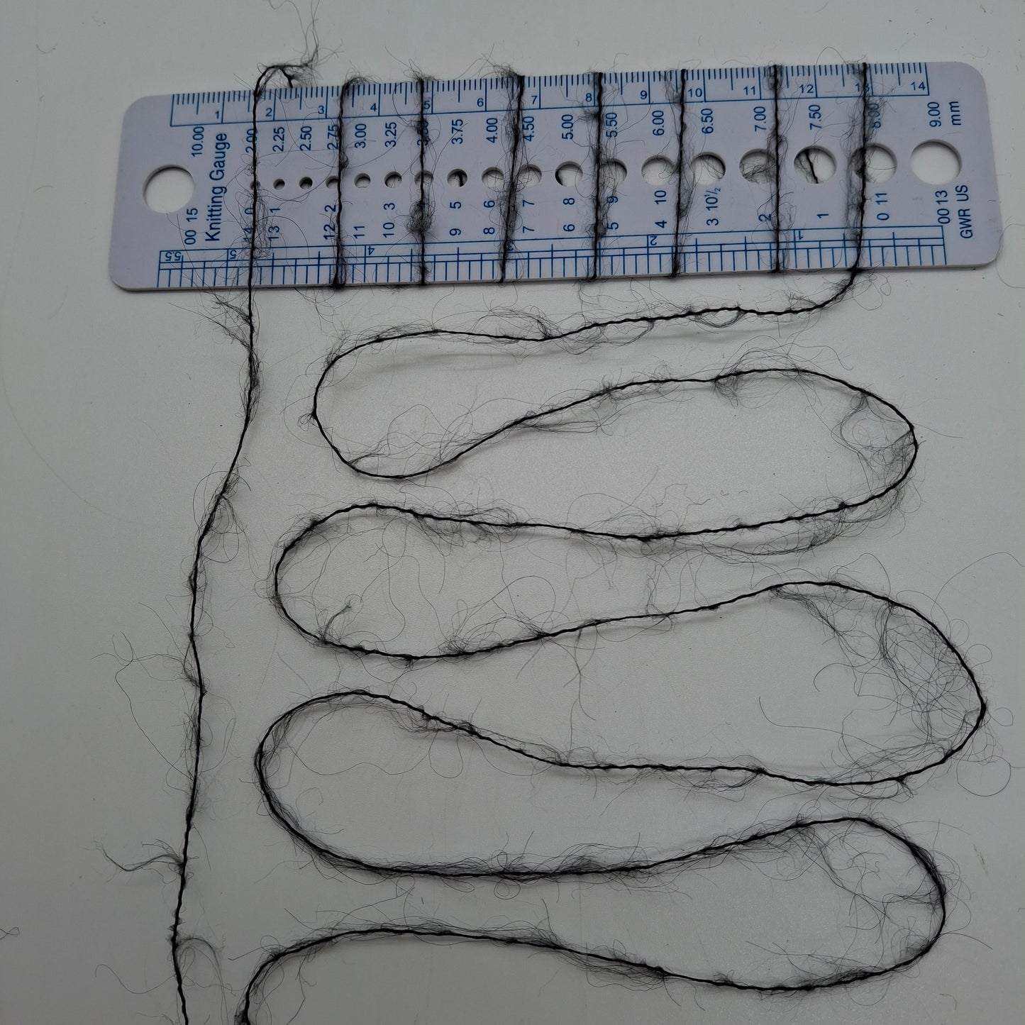 100 g de fil mohair doux italien, couleur gris mélangé N. 1090