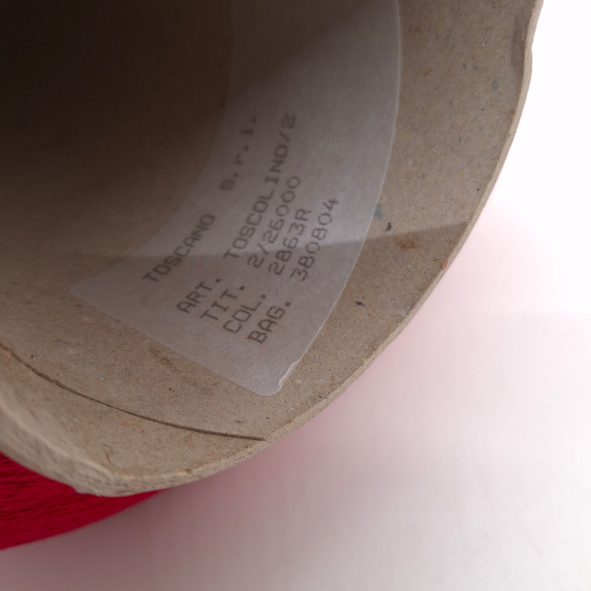Tuscan linen 100% Italian yarn, Raspberry Red color N.1367