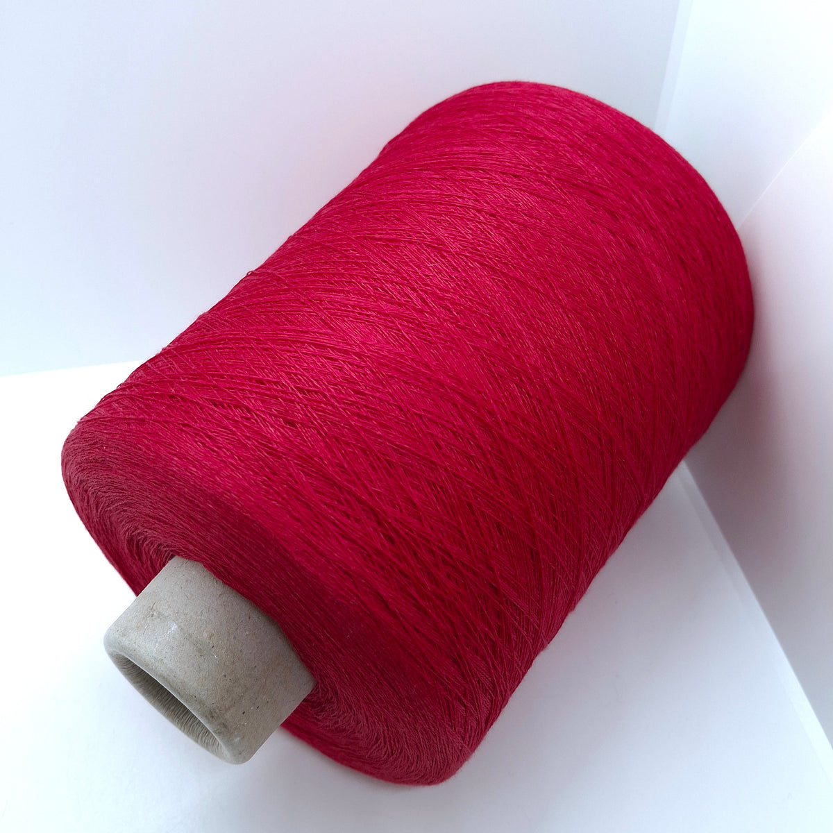 Tuscan linen 100% Italian yarn, Raspberry Red color N.1367