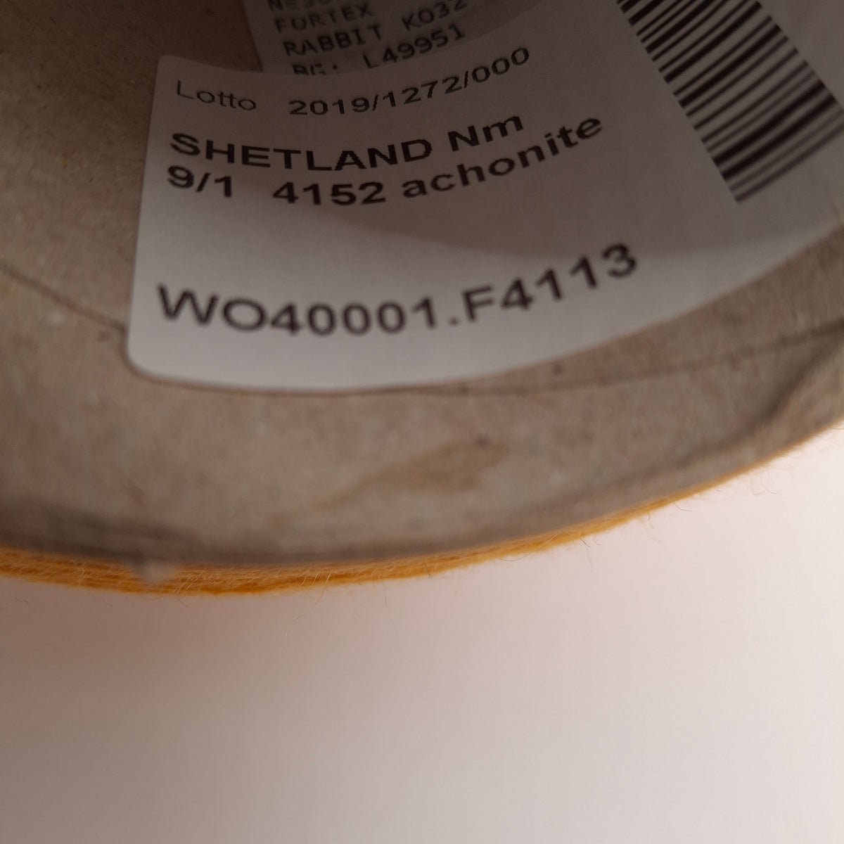 350g Lana Shetland 100% filato colore Giallo  N.1382