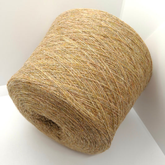 Lana Shetland 100% filato colore Beige Mélange N.1388