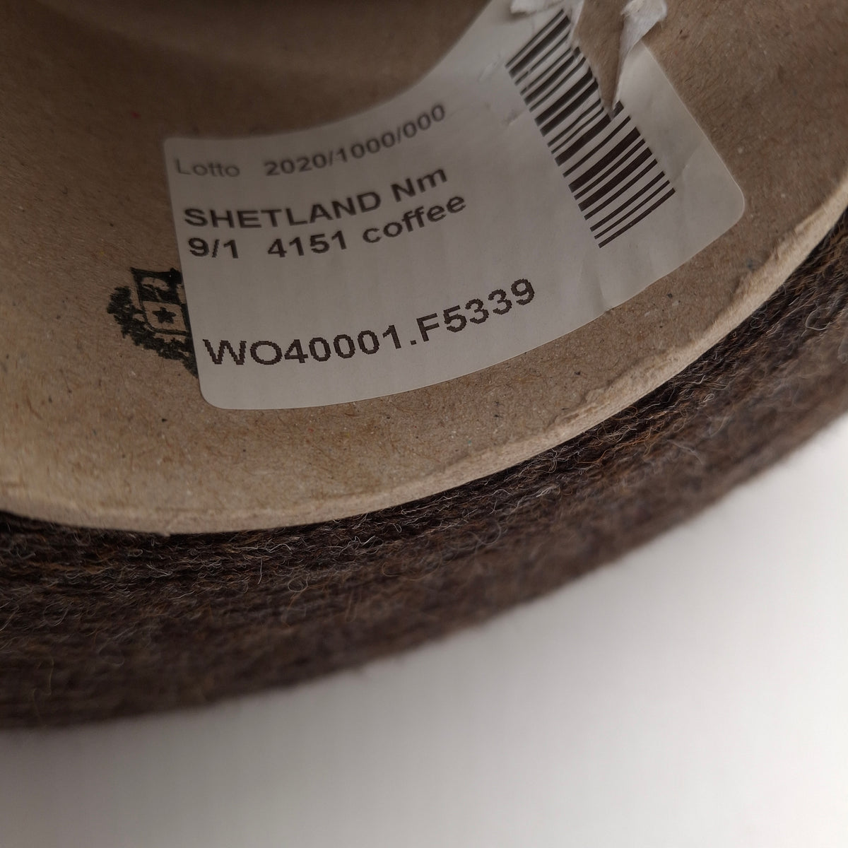 Fil 100% laine Shetland couleur Marron Mélange N. 1383