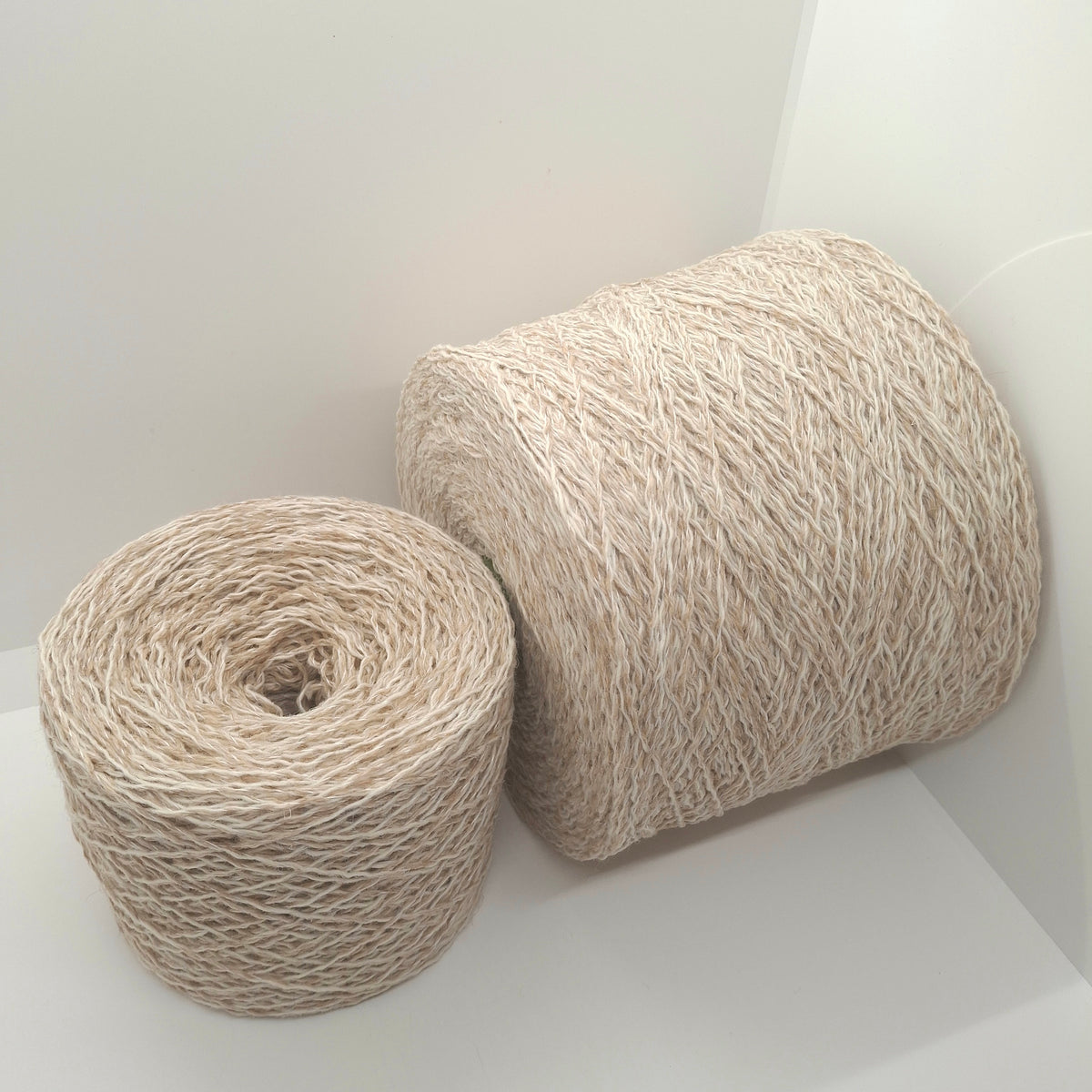 100g Alpaca wool Italian yarn color Beige Mélange N.1397