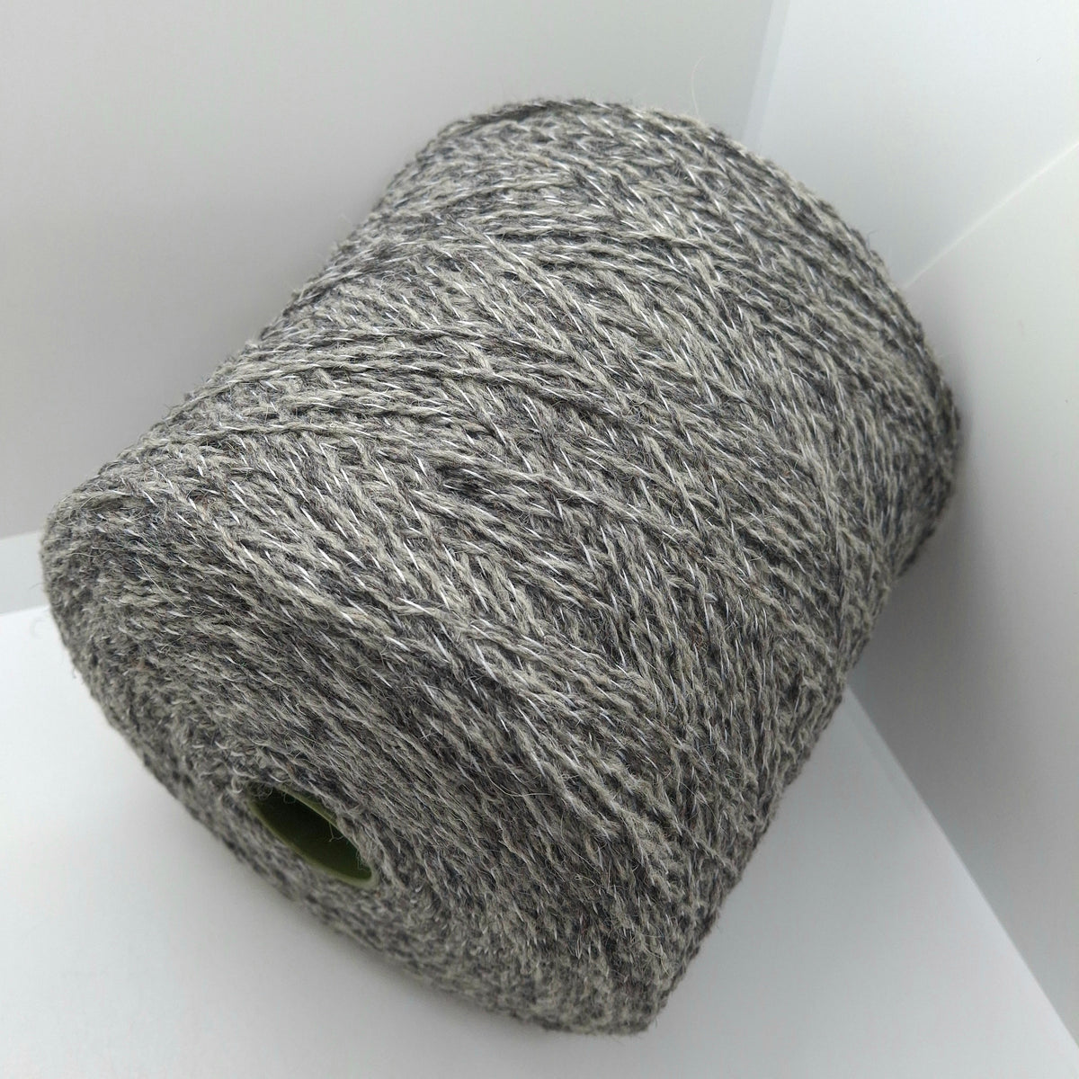 Hilo italiano de lana de alpaca de 100 g color Gris Mélange N.1400