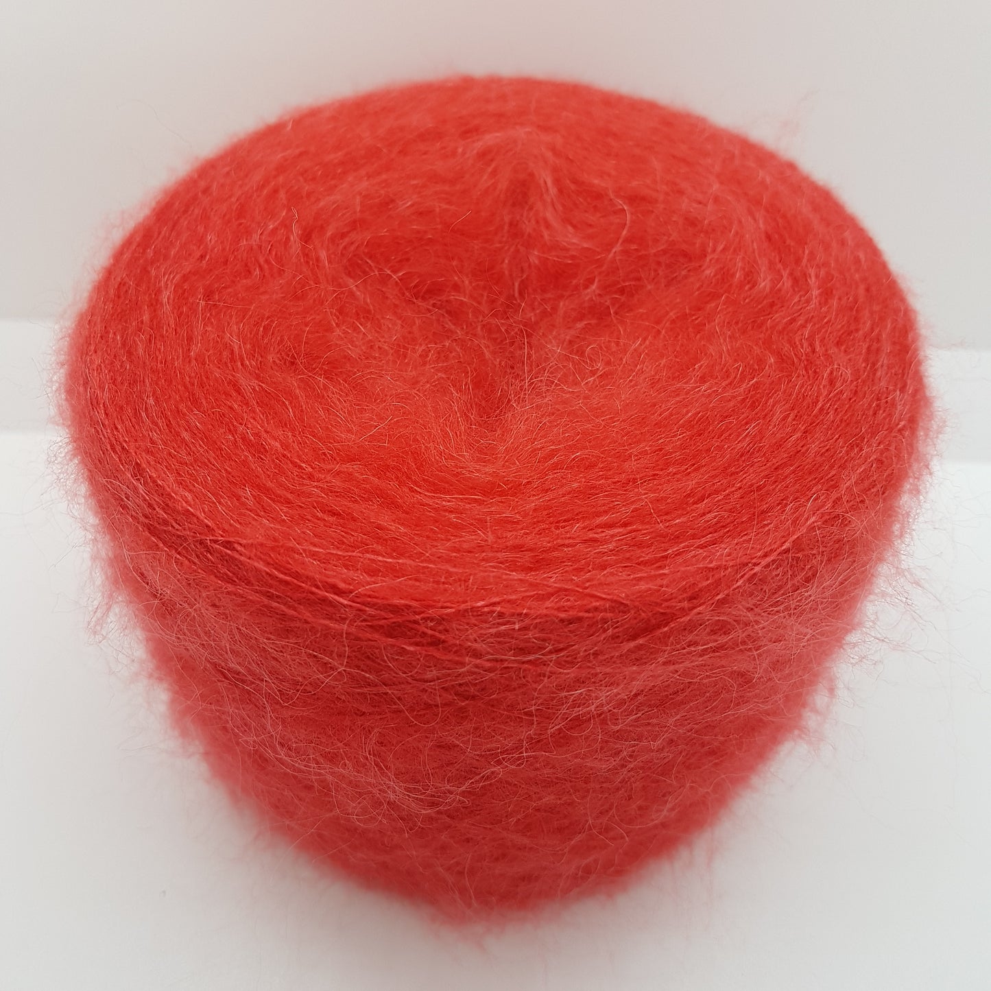 100g Kid Mohair Soft Elastan Italian Yarn Red N.146 et gris N.147