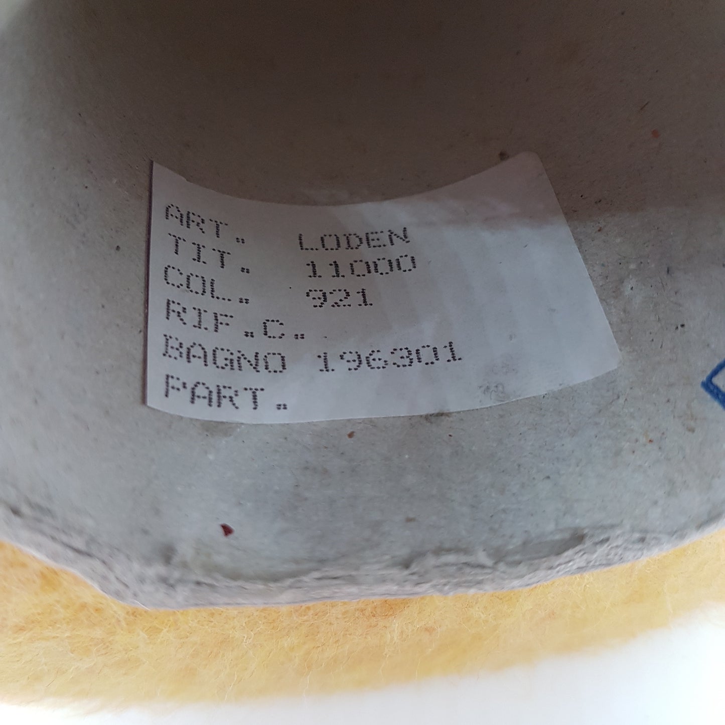 100g-200g Misto Lana con Elastan filato italiano per Maglieria colore Autunno Ocra Senape Giallo N.153