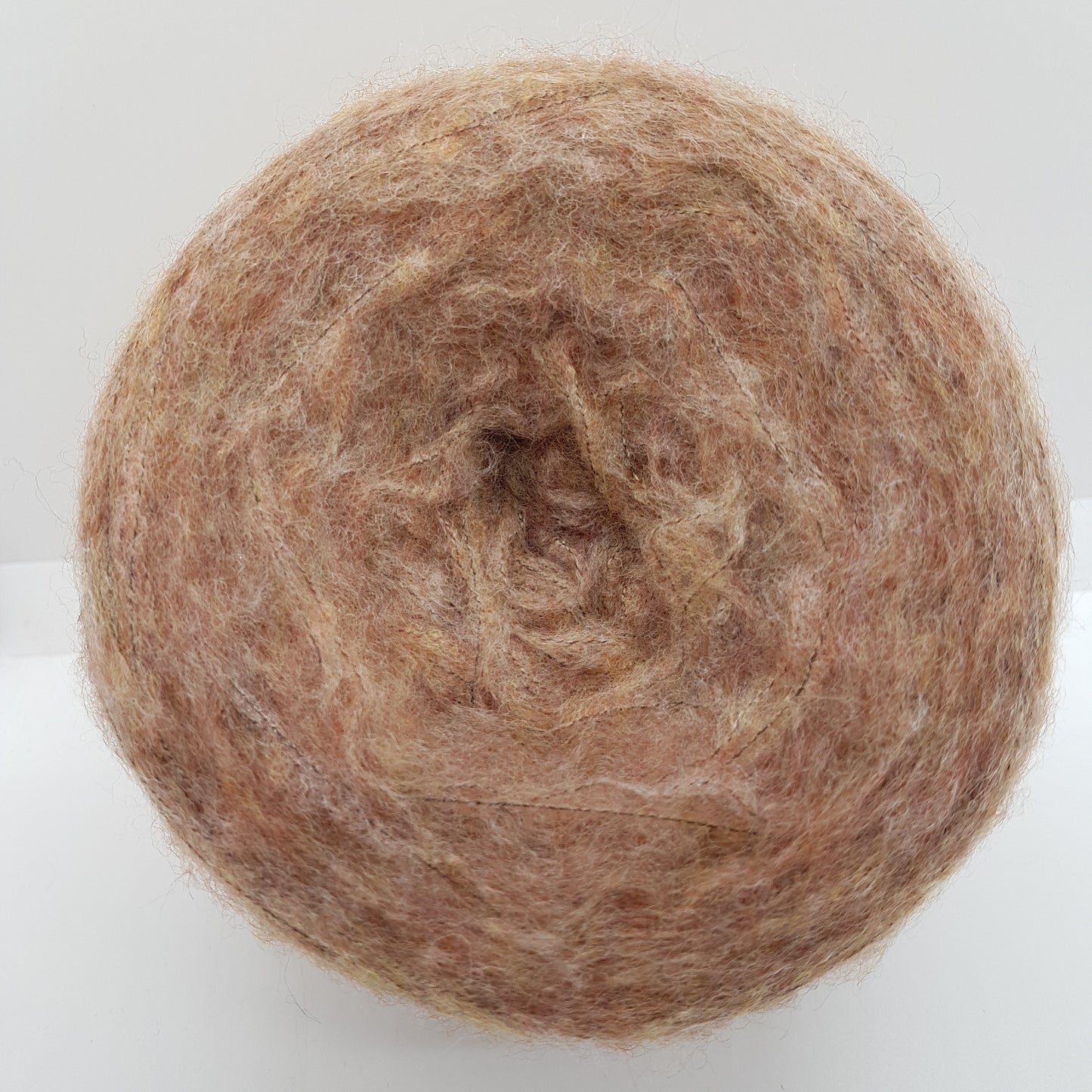100g-200g Pettinata sormaid italien déposé laine très douce pour les tricots de couleur brun de mélange de mélange N.165