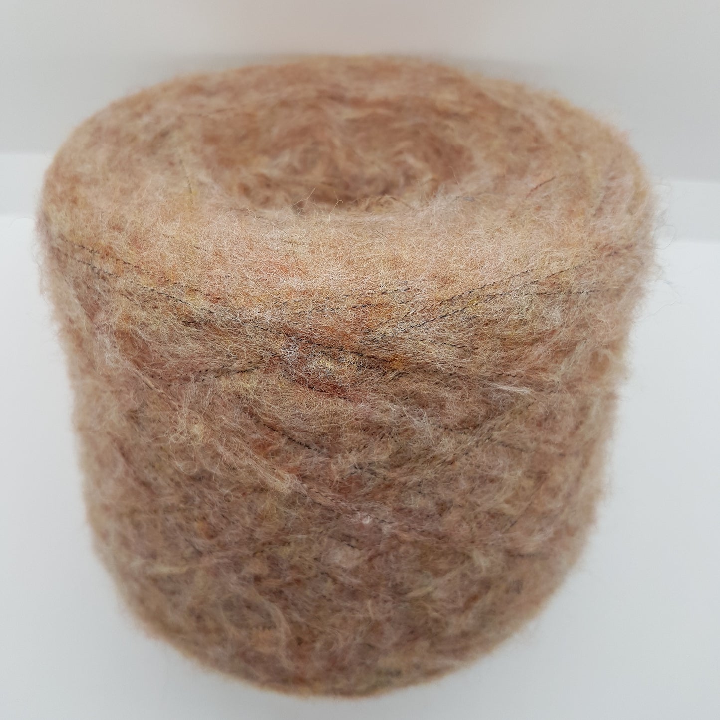 100g-200g Pettinata Sormaid Italian Filed Wool Very soft for Mélange brown color knitwear N.165