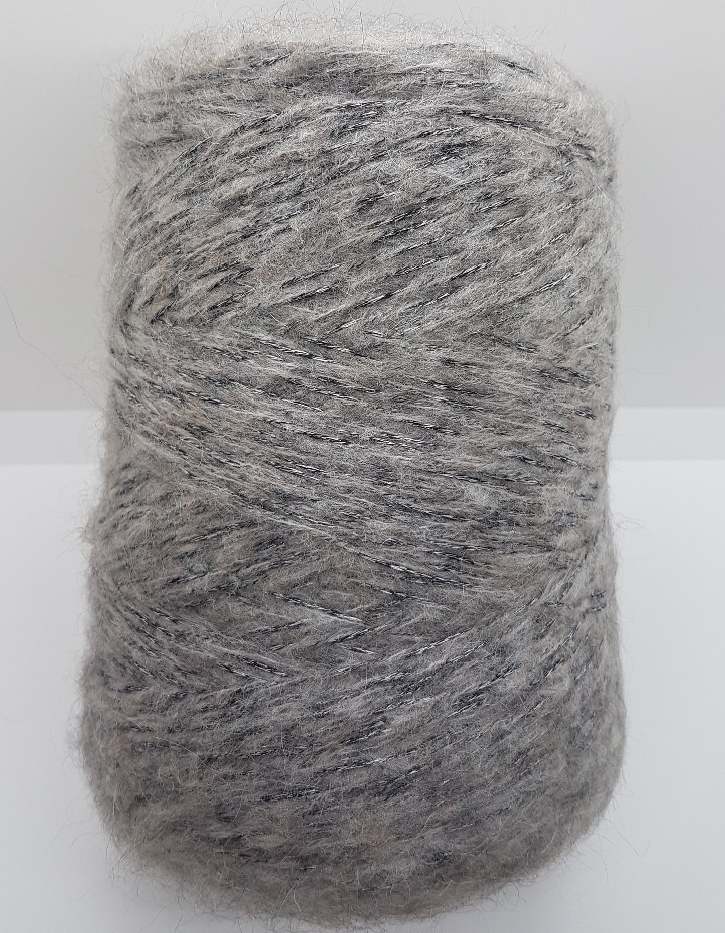 100g soft mohair Italian yarn Italian gray color mélange black beige N.179