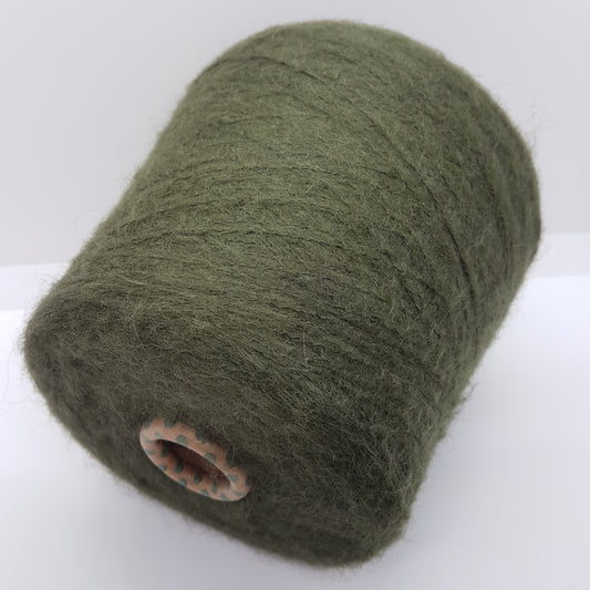 100g Kid Mohair Soft Italian yarn Olive green color N.184