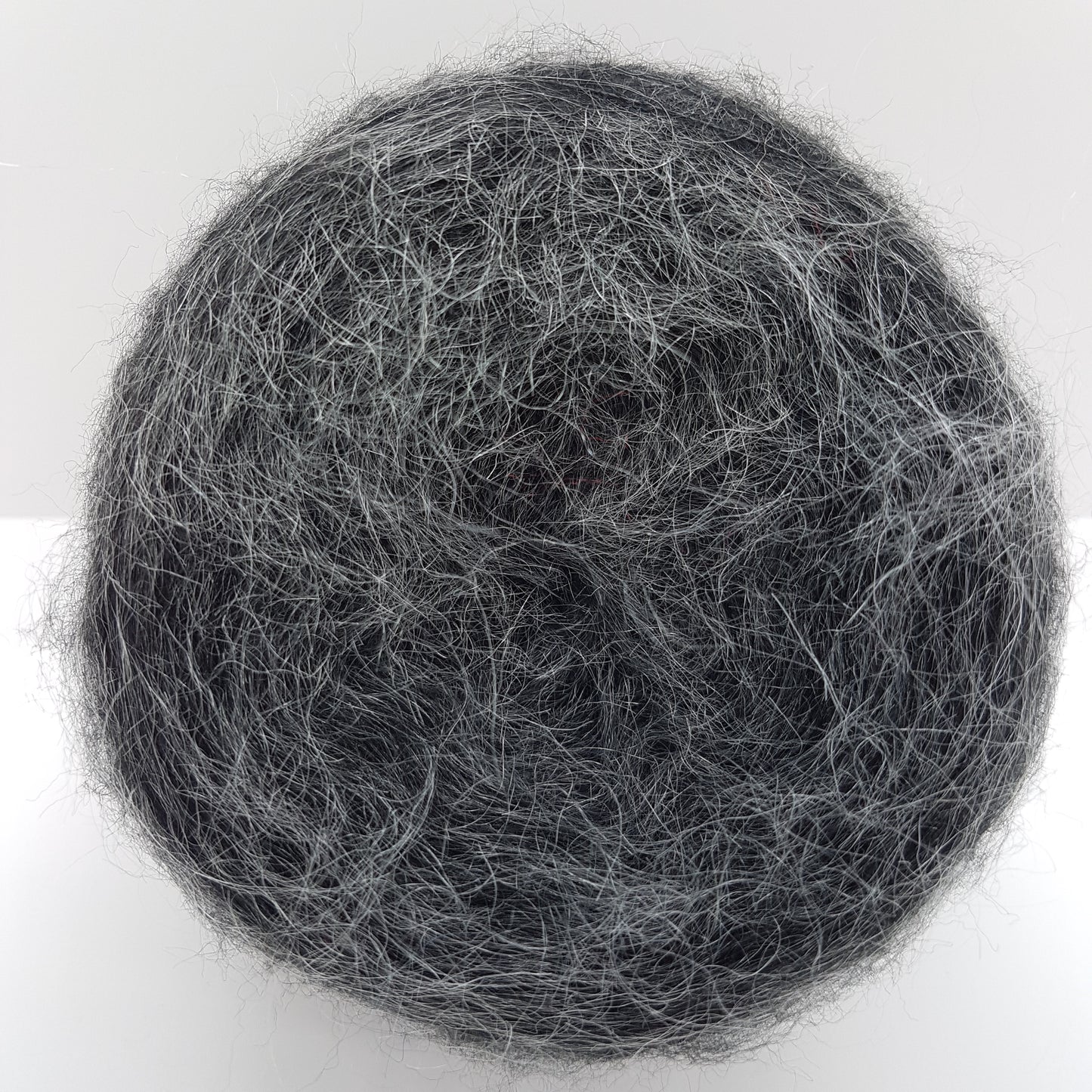 100g Mohair Italian Yarn Black Black Anthracite Grey N.201