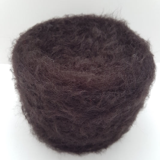 100g Soft Mixed Alpaca Italian yarn Dark brown color N.210