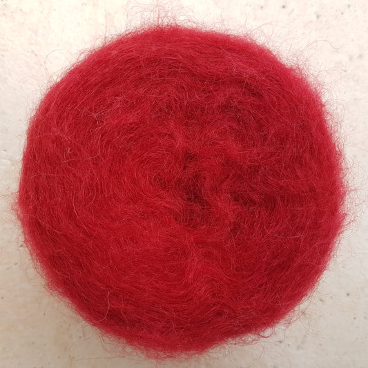 100g soft mohair Italian yarn dark red color N.212