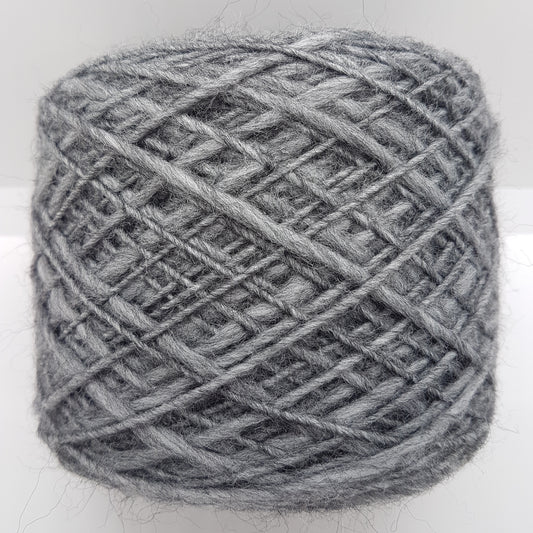 100g Jungfrau Wolle Alpaka Italienisches Garn unregelmäßige graue Farbe N.218