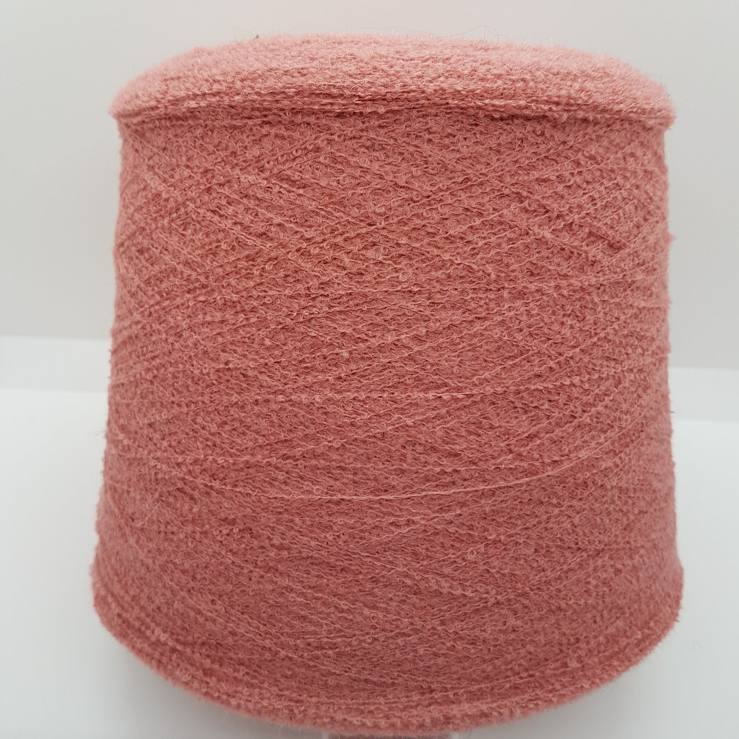 100 g de laine mélangée bouclé fil italien couleur rose italien saumon foncé N.244