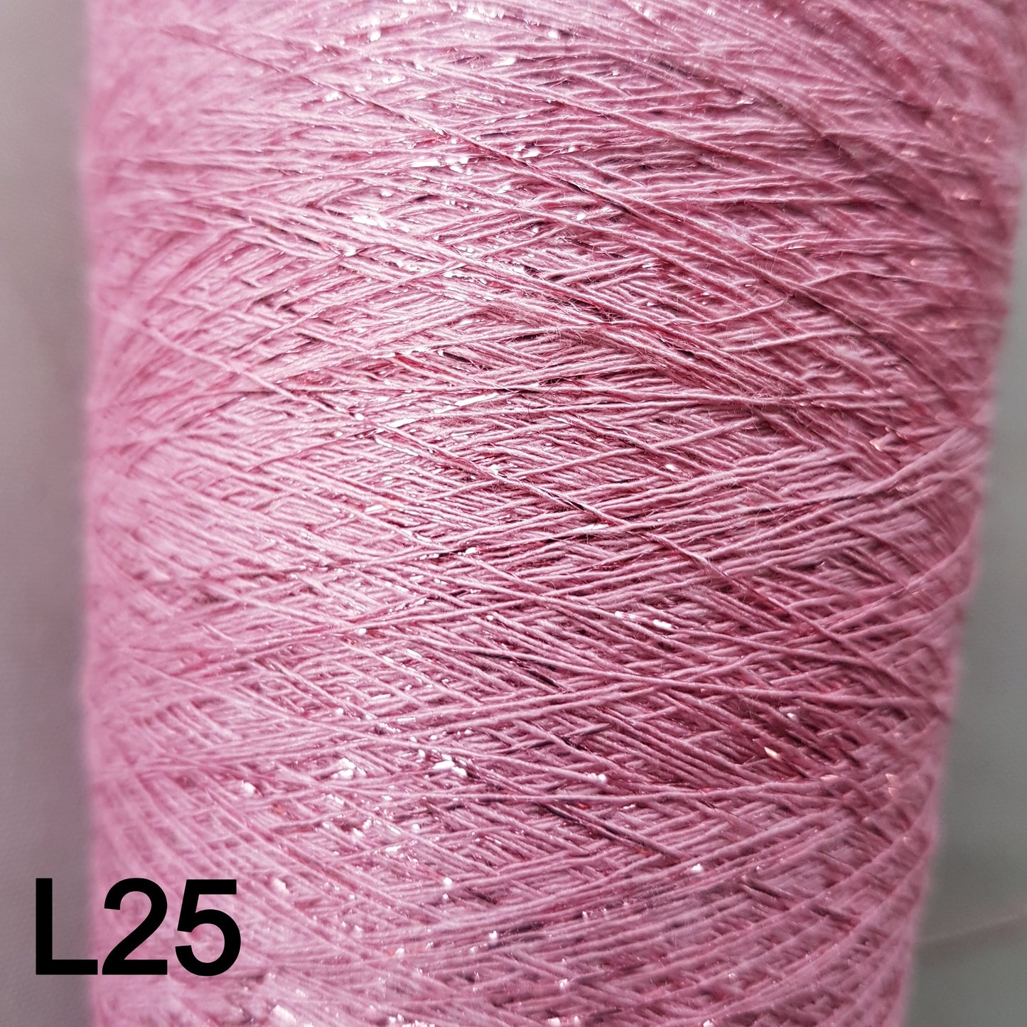 Lurex italiensk garn Pink farve L23-L24-L25