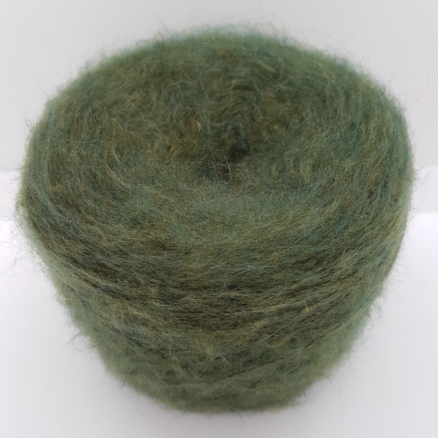 100g Mohair Italian yarn green military olive color N.283