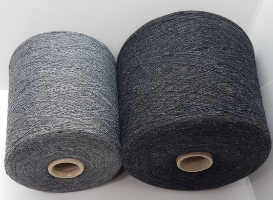 100g cashmere wool Italian yarn gray and black asphalt color N.269