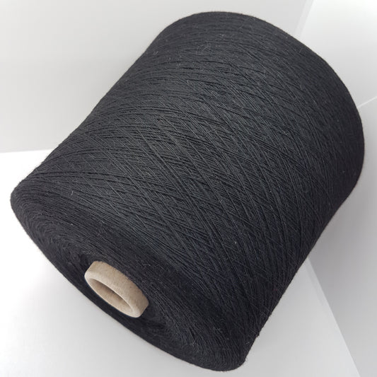 Cashmere Lana Italian yarn black color N.268