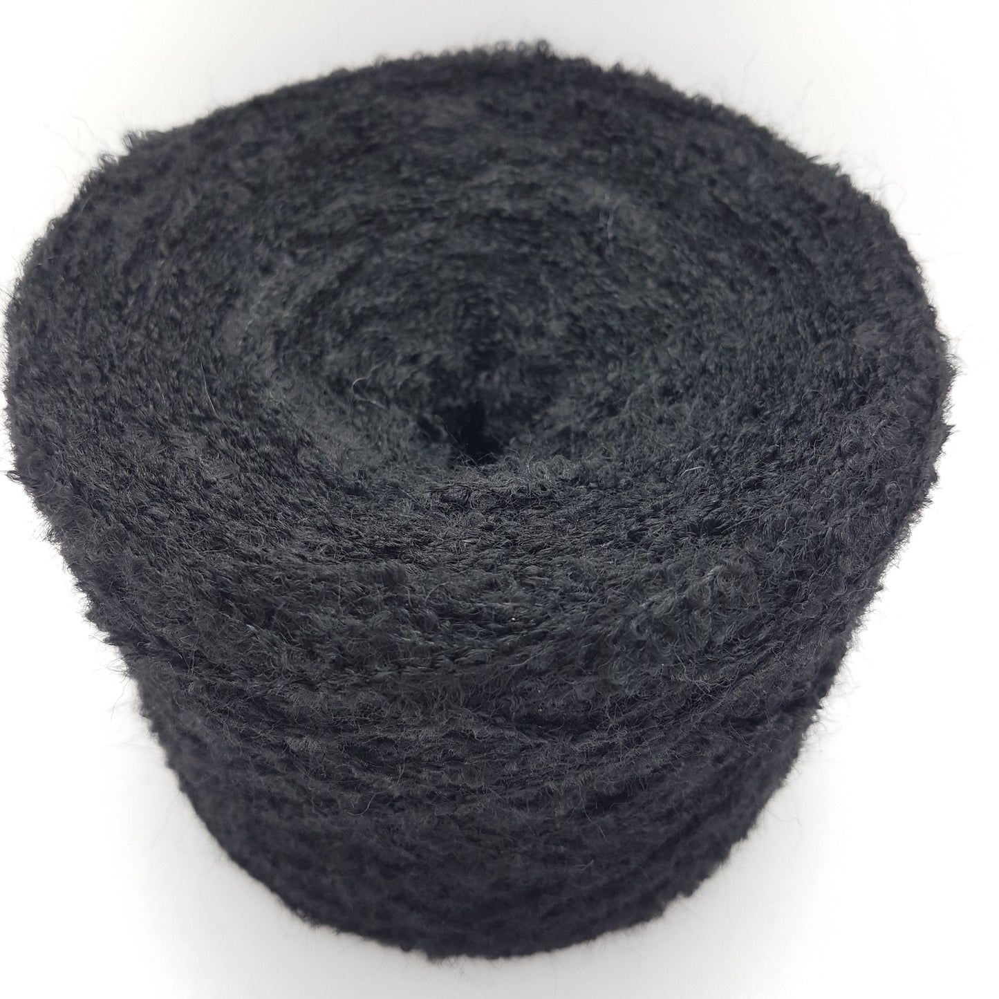 100g bouclé lana mohair yarn italien Couleur noire N.99