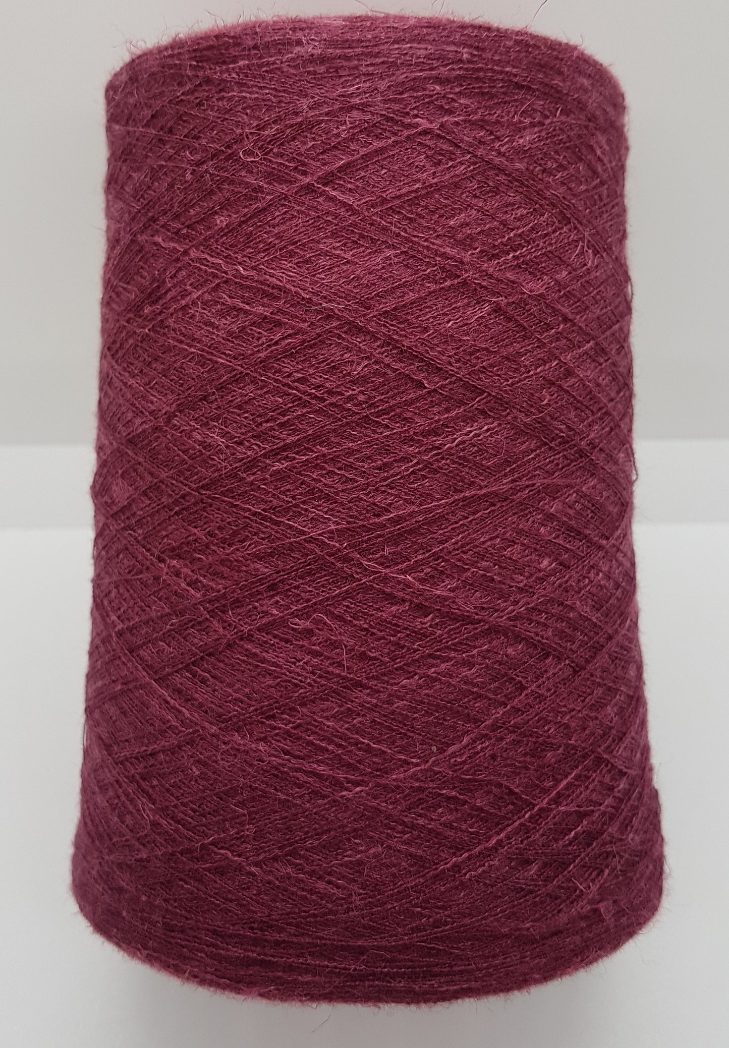 LORO PIANA  Lena Silk Linen Italian yarn on cones dark fuchsia color bordeaux N. P35