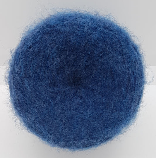 100 g gebürstete Wolle Italienisch weiches blaues Garn N.303