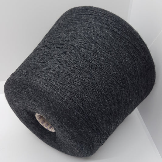 100g Merino wool Italian yarn black anthracite color N.310
