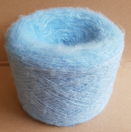 100g italienische Garnwolle Blau Farbe N.307