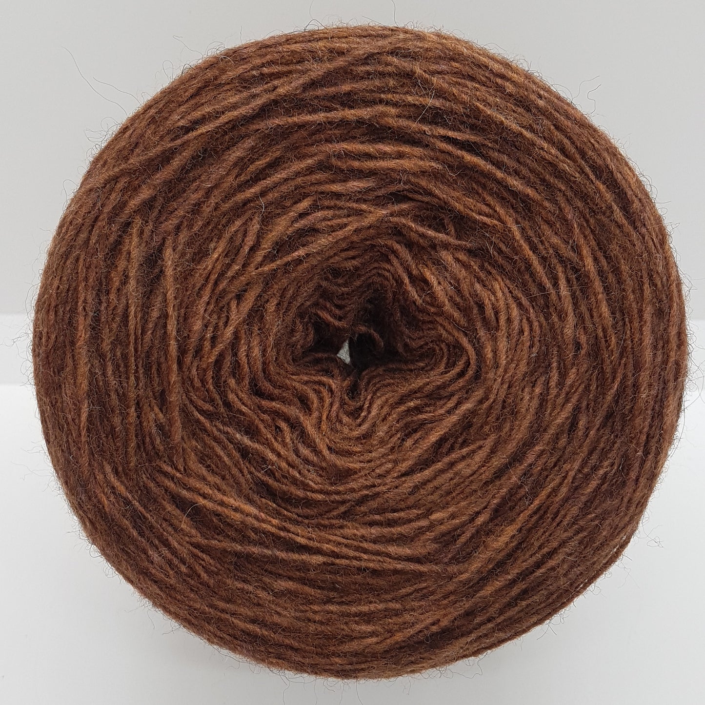 100g Vierge en laine vierge alpaga Couleur marron en fil italien N.313